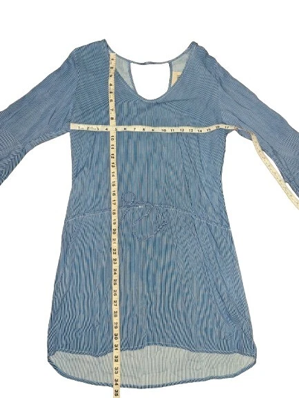 VETEMENTS Lucy Love abito a righe donna piccolo svolazzante manica con volant