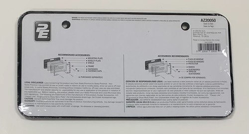 CLASSIC LITE BLACK LICENSE PLATE METAL FRAME BY PROELITE SEALED NEW - Picture 2 of 4
