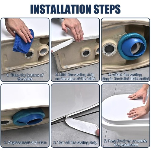 Toilet Flange Gasket Wear Proof Seal for Secure Installation & Odor Prevention - Picture 6 of 8