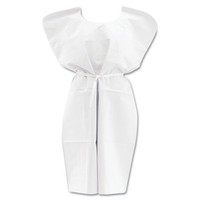 Medline Disposable Patient Gowns 3-ply T/p/t 30 In. X 42 In. White 50/carton on sale Medline Disposable Patient Gowns 3-ply T/p/t 30 In. X 42 In. White 50/carton on sale