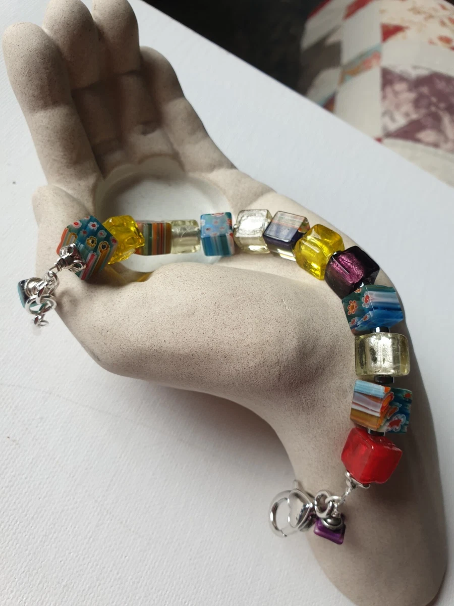 Square bead hotsell bracelet