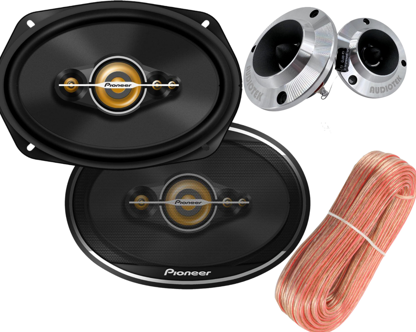 + 500w Tweeter + 100ft Wire