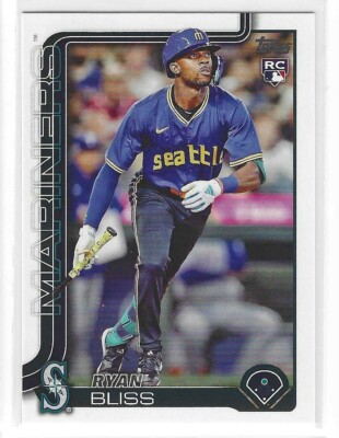 RYAN BLISS 2025 TOPPS SERIES ONE ROOKIE RC SEATTLE MARINERS $1.99 ROOM