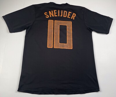 Nike Netherlands #10 Sneijder KNVB 2012 Black Football Soccer