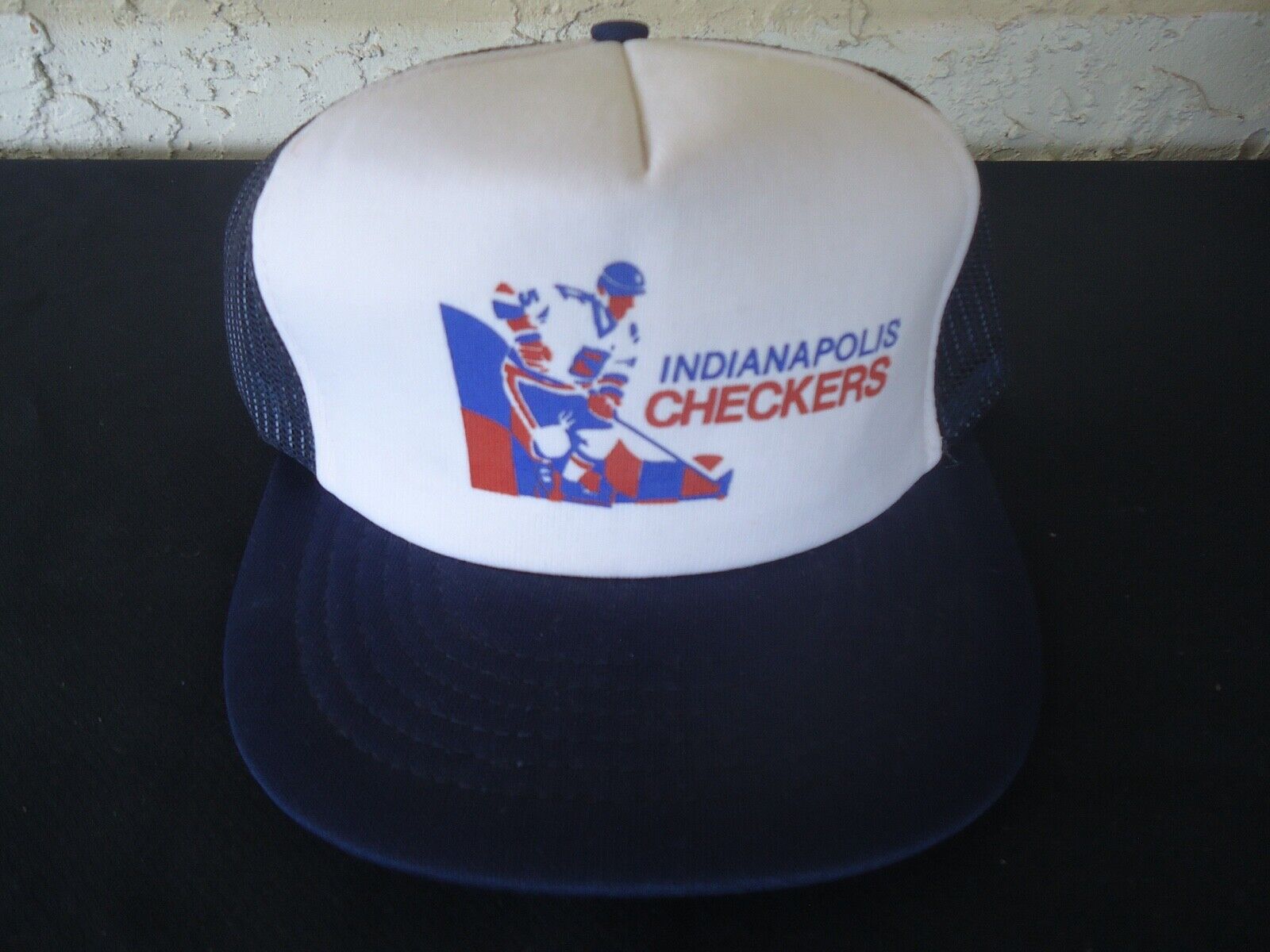 Vintage Trucker Snapback Mesh Hat Cap Indianapoli… - image 1