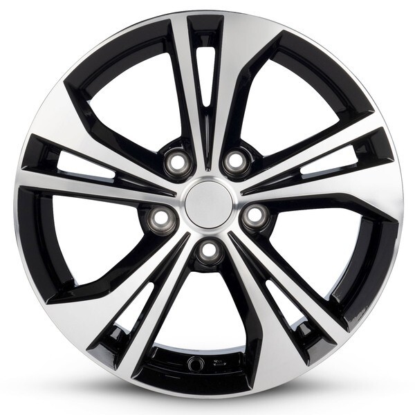 もんぶらん New 16x6.5 Inch Rim for Nissan Sentra 20-22 Black Machine