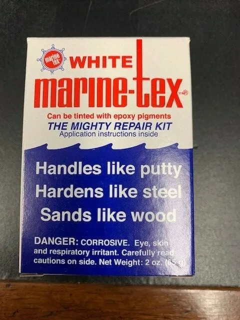 Marine Tex Epoxy Repair Putty WHITE 2oz.