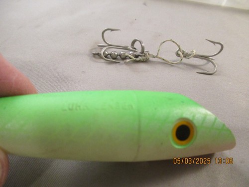 9 Vintage Luhr Jensen J-Plug Salmon 5.5 Inch No Rattle W Hooks never used vg - Picture 16 of 24