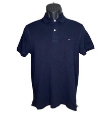 TOMMY HILFIGER Youth S Navy Blue Short Sleeve Polo 2 Buttons