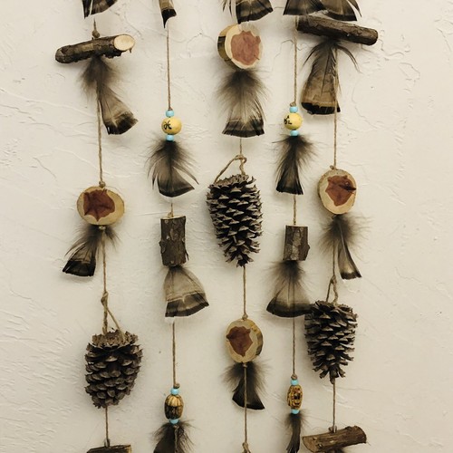 Wandbild Feder zum Aufhängen Indianer inspiriert. J. Turner signiert #4/2025 - Bild 9 von 24