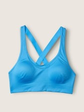 Vs Victoria  s Secret Pink Ultimate Lightly Lined Blue Sports Bra