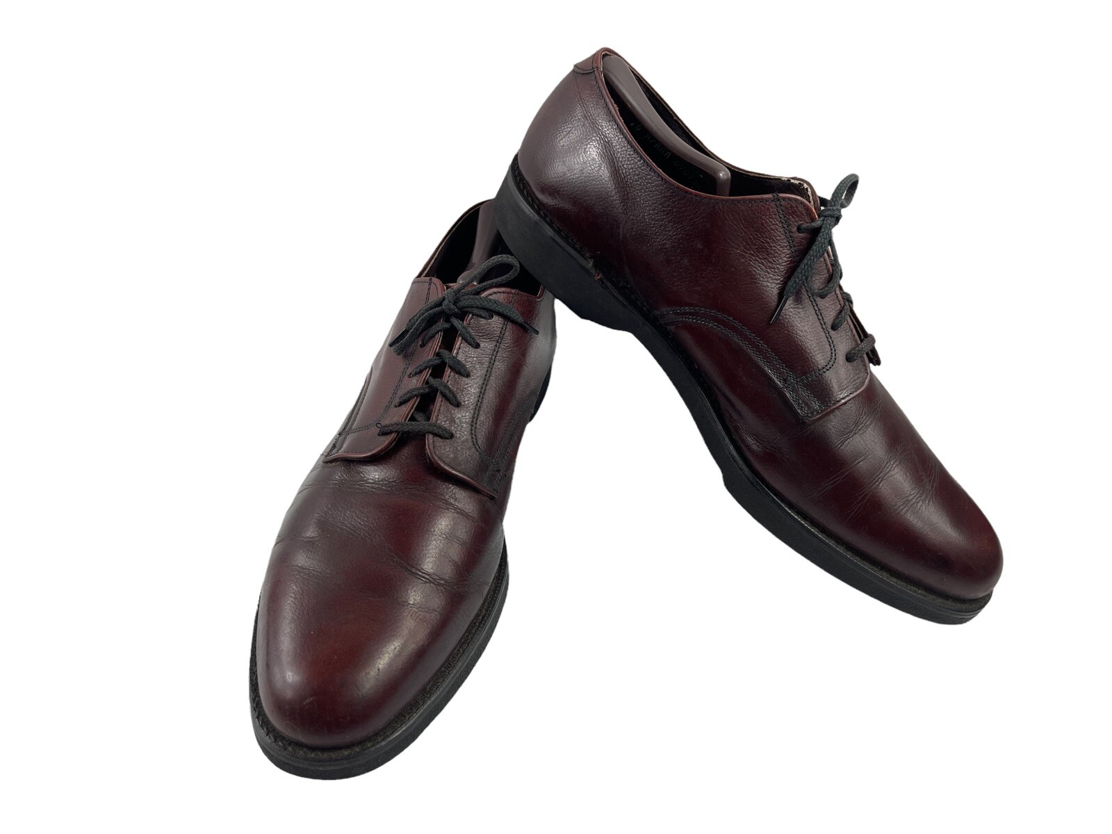 SAOLA Scarpe vintage Hanover Oxford uomo 14 A AAA soletta ammortizzata rosso pelle abito derby