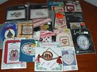 Lot of 16 Cross Stitch Kits Mostly Mini Ornaments Card and More Mixed Themes New