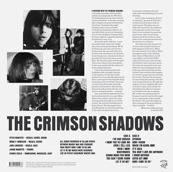 CRIMSON SHADOWS-It's The Crimson F****** Shadows! LP (MINT) 60's Garage Punk - Photo 2/2