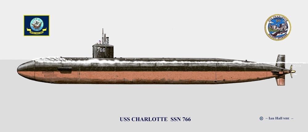 USS Charlotte SSN-766 Print US Navy | eBay USS Charlotte SSN-766 Print US Navy | eBay