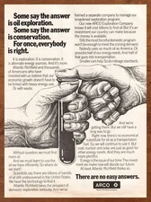 1981 ARCO Oil Vintage Print Ad/Poster 80s Genuine Retro Man Cave Bar Pop Art