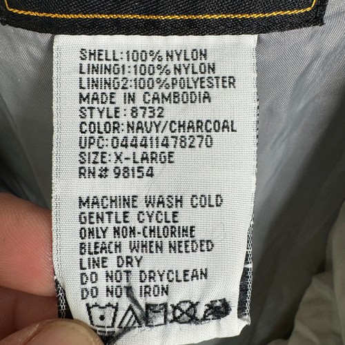 Stearns Dry Wear Jacket Size XL Gray Blue Waterproof Full Zip Windbreaker Rain - Picture 13 of 15