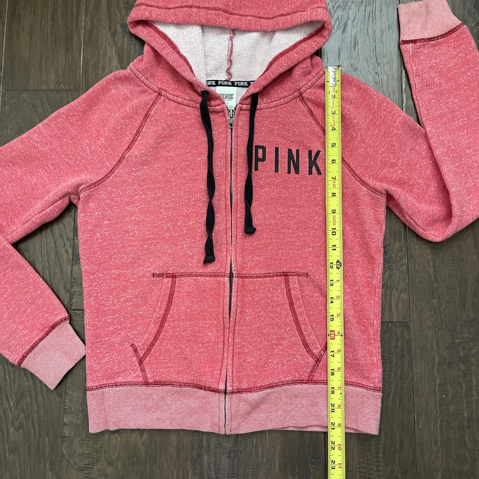 UNDERCOVER Felpa con cappuccio grafica Victoria Secret rosa ""Love PINK"" taglia small