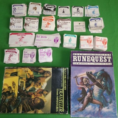 Riesige Sammlung Vintage Fantasy Citadel Ral Partha Ephemera Verpackung 70er