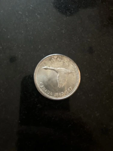 Canada 1867 - 1967 Silver Dollar Canadian Flying Goose Coin