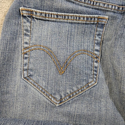 Y2K Levi Strauss Long Skirt Womens Size 14 Blue Denim 37+" - Picture 4 of 11