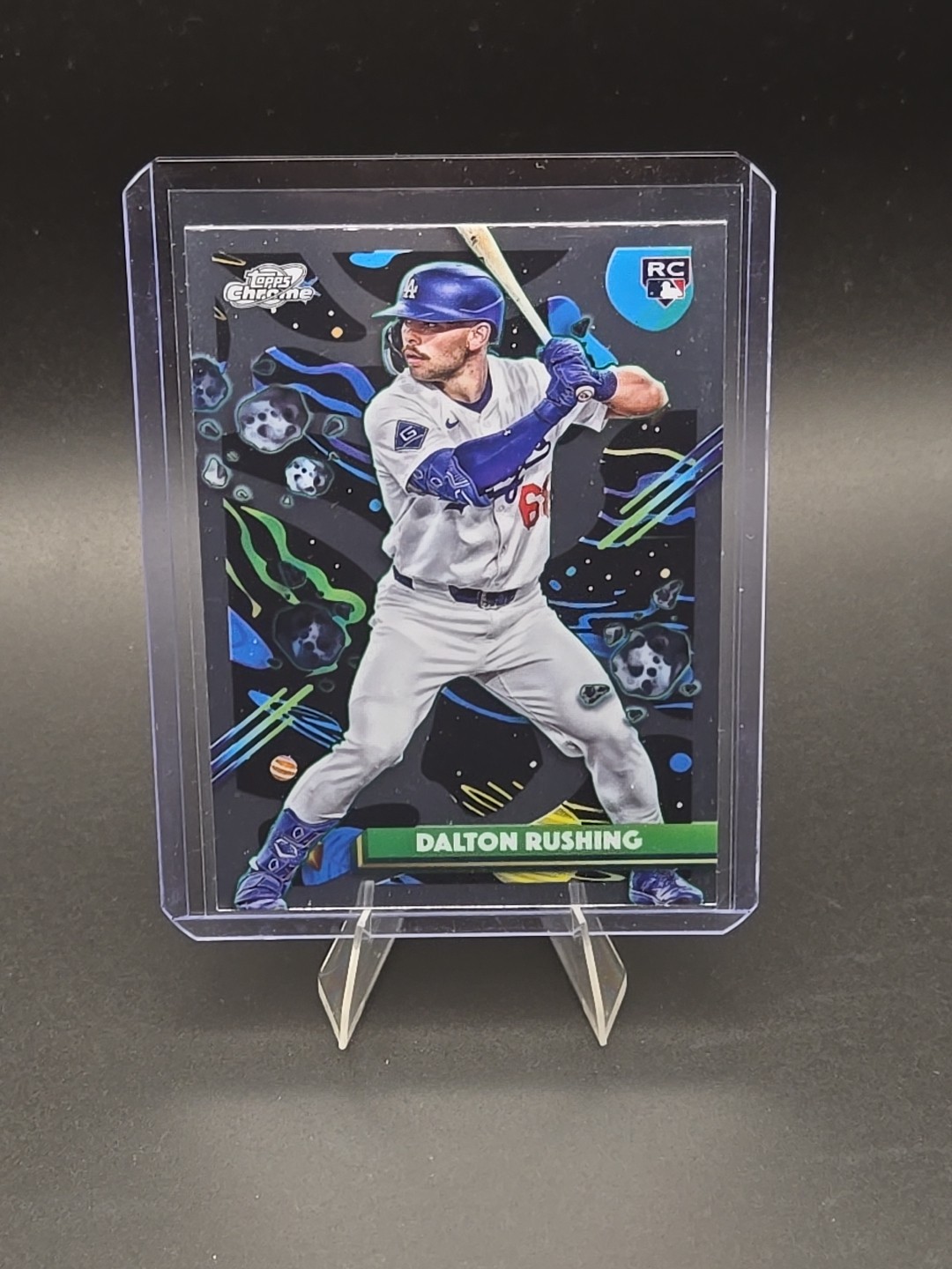 2025 Topps Chrome Cosmic Dalton Rushing Rookie #53 RC Los Angeles Dodgers