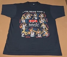 Vintage 1992 USA Basketball Dream Team Shirt Screen Stars Best Single Stitch XL