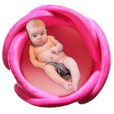 Baby Bath Lotus Cushion Sink Bather Petal Newborn Bathtub Mat Hot Pink