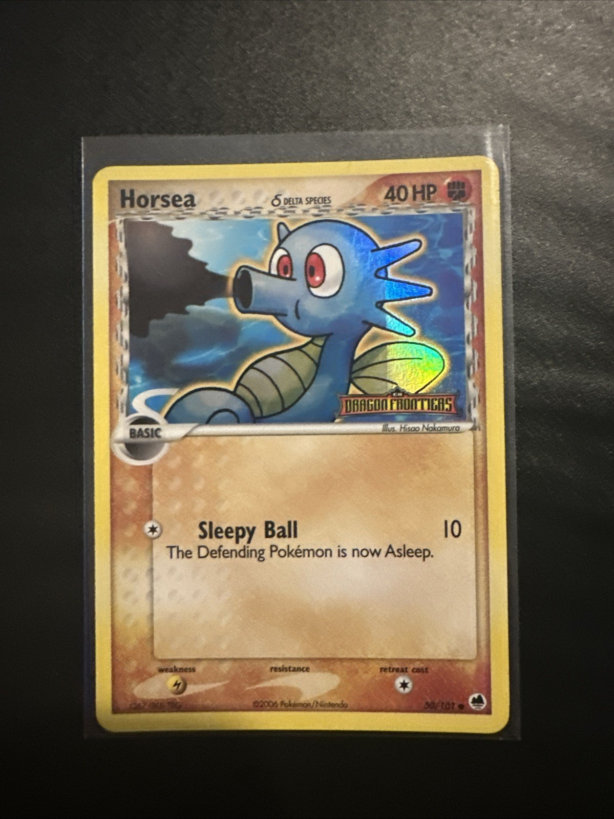 Horsea 50/101 Stamped Reverse Holo Ex Dragon Frontiers Pokémon TCG NM