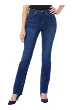 DG2 by Diane Gilman Women's Sleek Denim Bootcut 5-Pocket Jean Med Wash