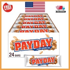 Delicious Gluten-Free Peanut Caramel Candy Bars, 24 Count - Ideal for Snacking