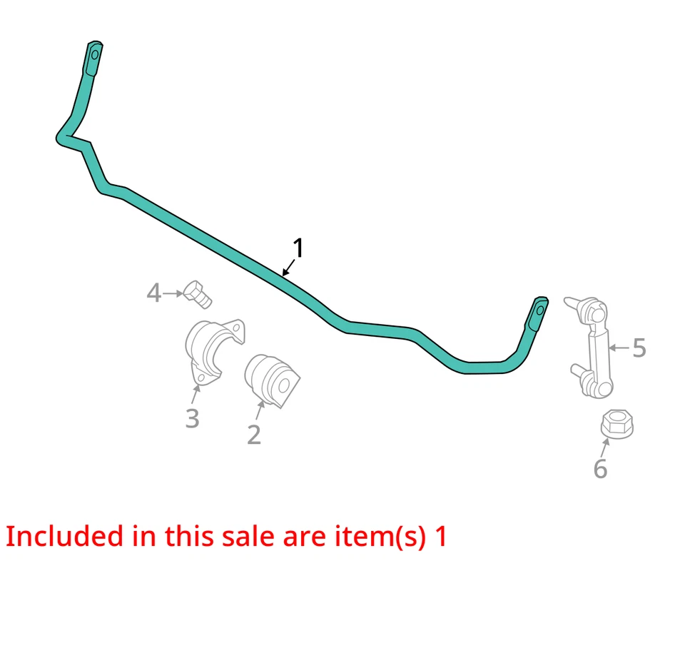 2015 BMW 650i AWD Rear Stabilizer Bar OEM 112K Miles - LKQ360840228 - Изображение 4 из 4