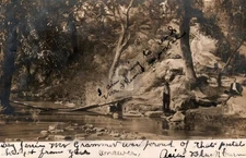 Lenoir City TN on Riverbank 1907 RPPC Photo Postcard COPY