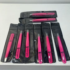8 New Tweezer Guru Hot Pink Slanted Tweezers 