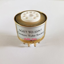 1PC 6GU7 to 6SN7  DIY HIFI Audio Vacuum Tube Amplifier Convert Socket Adapter