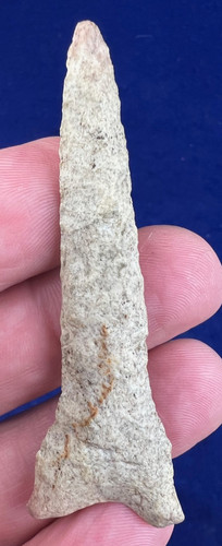 Nice Authentic 3" Fluted Dalton Drill Arkansas Paleo Artifact Arrowhead Point