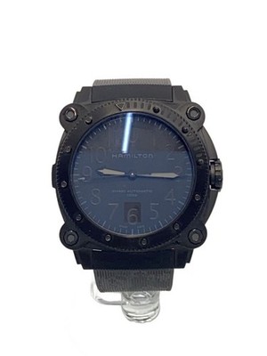 Hamilton Khaki Navy BeLOWZERO Auto Titanium H78505330 46 mm schwarzes Zifferb...