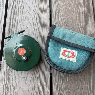 LL Bean Maine Guide Fliegenrolle 3 7/8, gebraucht, mit Koffer, Hardy 3 7/8 Ko...