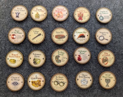 True Dungeon Token Lot 85pc | Gen Con Collection | Platinum, Rare & Uncommon