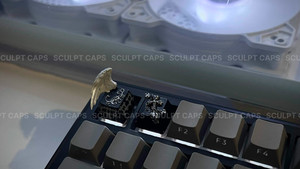 🪽 Artisan Keycap – “Angelic Wings” Set (OEM MX) by SculptCAPS