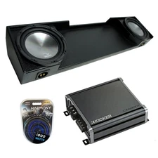 88-98 Chevy Silverado Ext Truck Harmony A122 Dual 12" Rhino Sub Box & CXA800.1