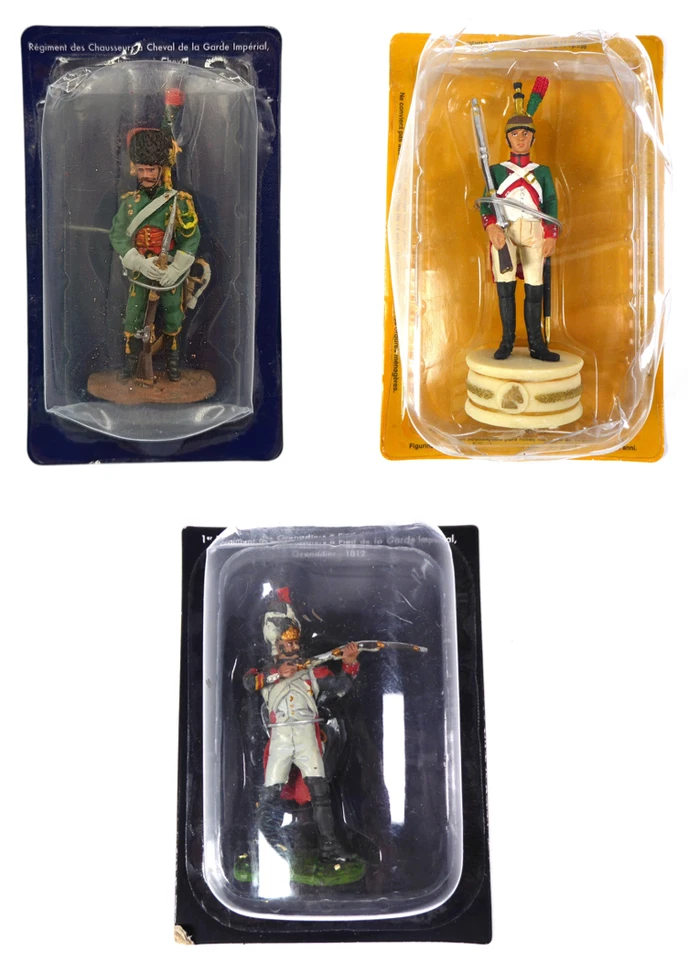 Lot de 3 Soldats de Plomb Empire Napoléon 1/32 60mm - LS32 - Photo 3/3