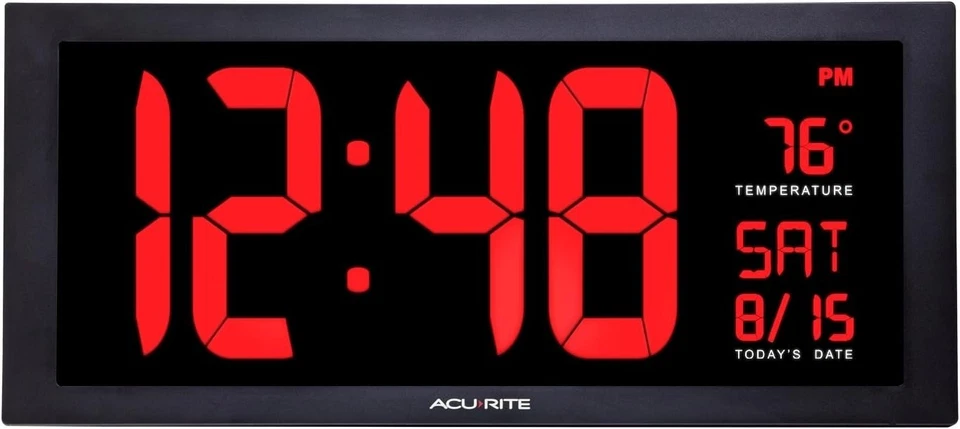 Large LED Clock for Office, Classroom, Living Room - Image 3 of 4