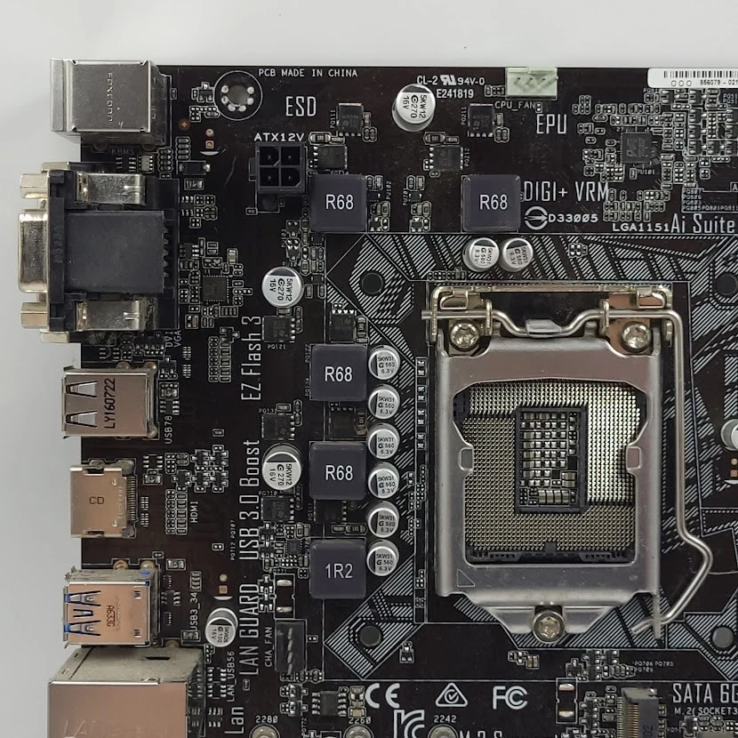 Placa Base Asus H110M-A/M.2 Usada Funciona - Imagen 2 de 4