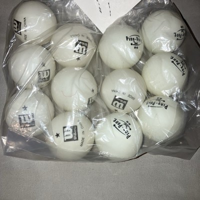 7 Wilson / 5 Ping-Pong Brand Balls Good Shape Official At One Time May Be Older