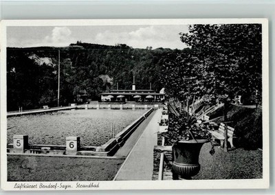 13029898 - 5413 Bendorf Strandbad Schwimmbad 1953 AK
