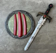 Viking Medieval Fantasy WhomBatz Foam 17” Shield & 32” Sword Cosplay