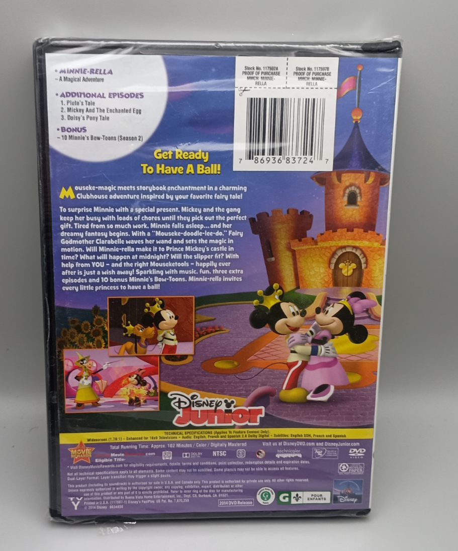Mickey Mouse Clubhouse: Minnie-Rella (DVD) for sale online