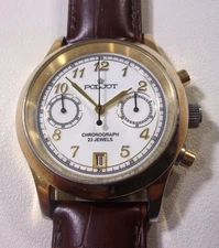 Poljot windup chronograph, 3133 movement. 23 jewels. 38mm. 673/999. Pre-owned.