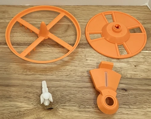 Baby Brezza Formula Pro Advanced Replacement Parts FRP0046 Orange Wheels 4 Piece